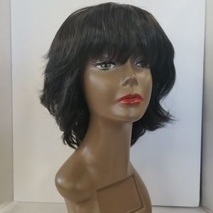 Black Short Wig 100% Heat Resistant